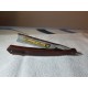 Gustave Lalune 5/8 straight razor "English Archer" leef scales