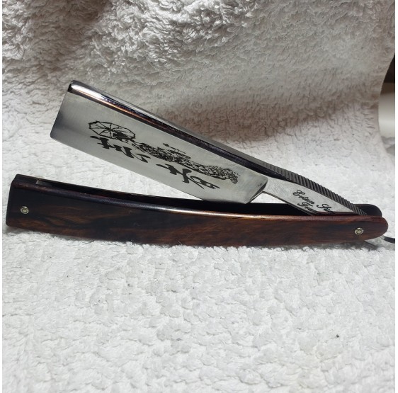 "The GEISHA" straight razor 7/8 cocobolo scales